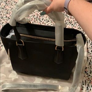 Black Dagne Dover Signature Midi Tote
